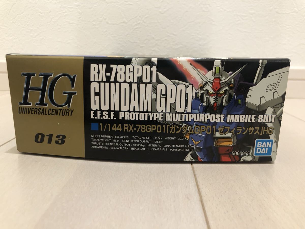 新品未開封！HGUC 1/144 ガンダムGP01 ゼフィランサス 試作1号機 hg ガンプラ スターダストメモリー検索mg rg pg フルバーニアンgp03_画像2