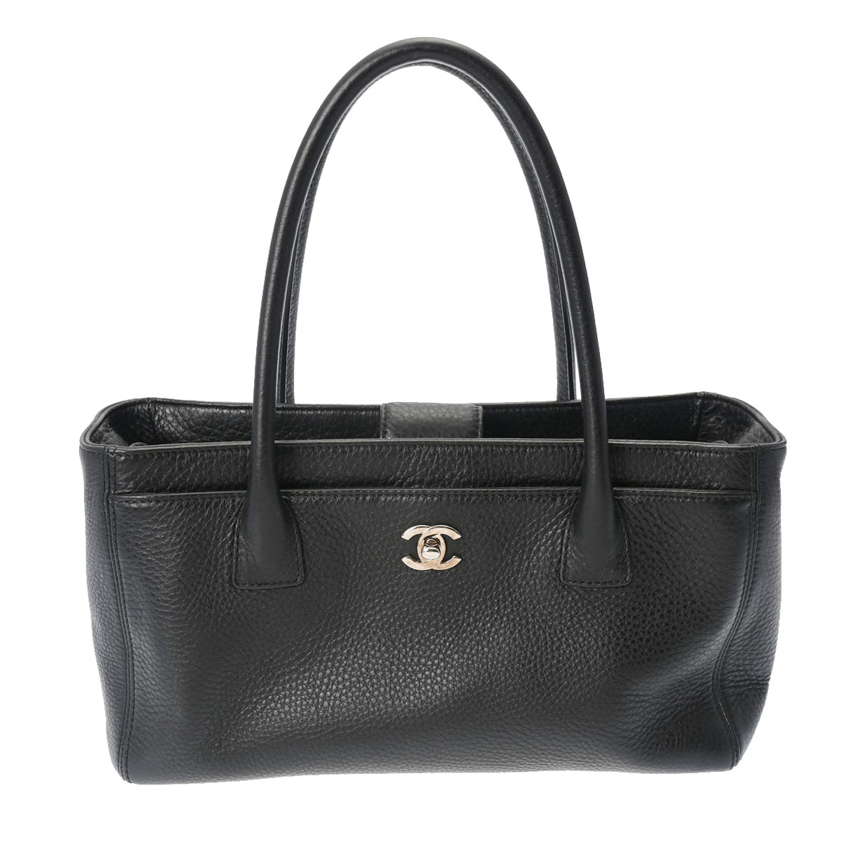 CHANEL シャネル エグゼクティブ トート 黒 シルバー金具 A67282 レディース グレインドカーフ トートバッグ Aランク 中古 銀蔵_画像1