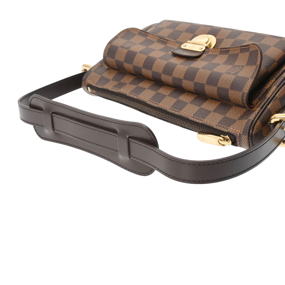 LOUIS VUITTON ルイヴィトン ダミエ ラヴェッロ GM ブラウン N60006 レディース ダミエキャンバス ショルダーバッグ Aランク 中古 銀蔵_画像3