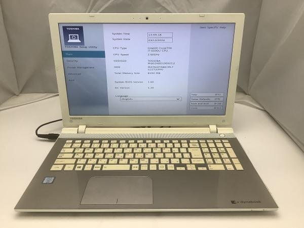 ジャンク!TOSHIBA AZ55/VG○Core i7 6500U 2.5G 8G 1T_画像1