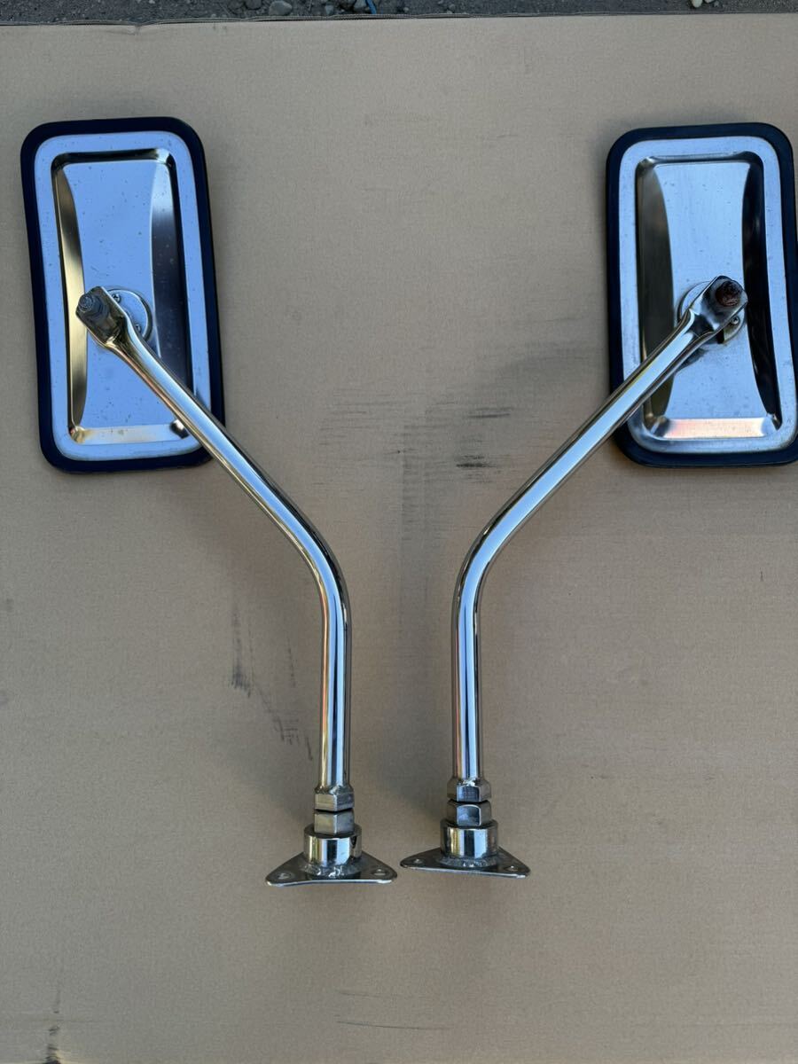  Mitsubishi Jeep stainless steel mirror right left SET secondhand goods 