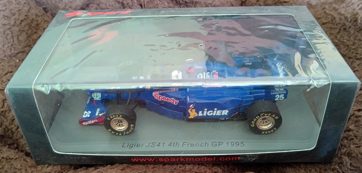 スパークモデル 1/43 リジェ・JS41・無限ホンダ 1995 フランスGP4位 マーティン.ブランドル spark Martin.Brundle Ligier・MUGEN Honda_画像5