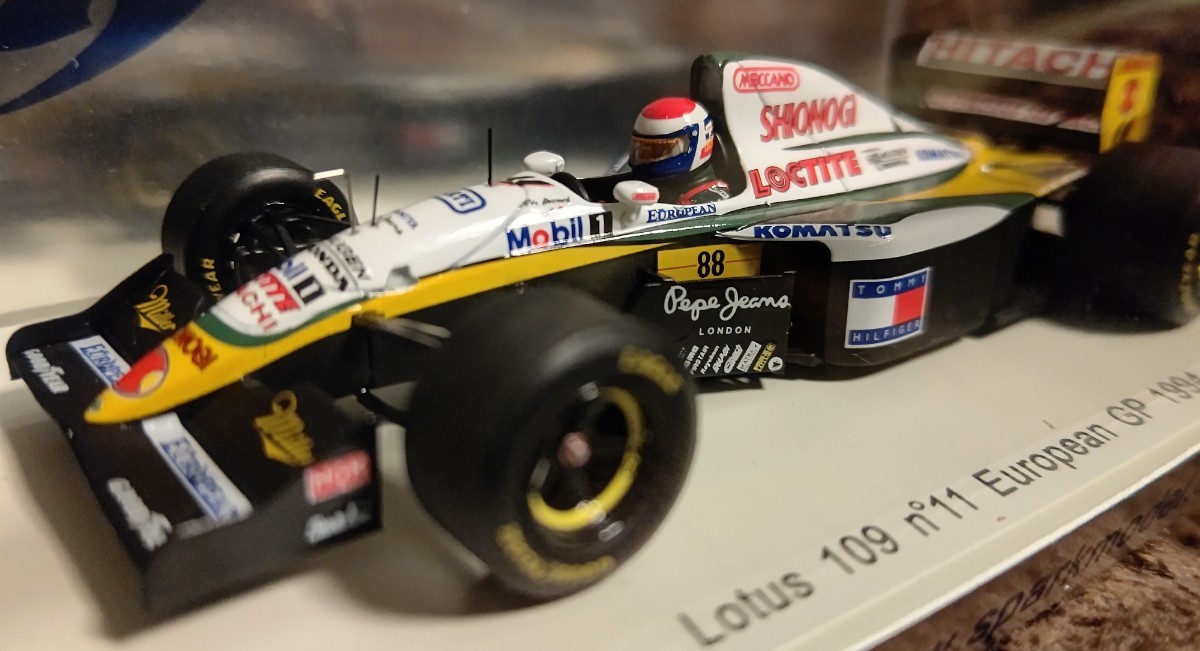 スパークモデル 1/43 ロータス・109・無限 1994年 ヨーロッパGP エリック.ベルナール spark Eric.Bernard 1994 European GP Lotus・Mugen_画像1