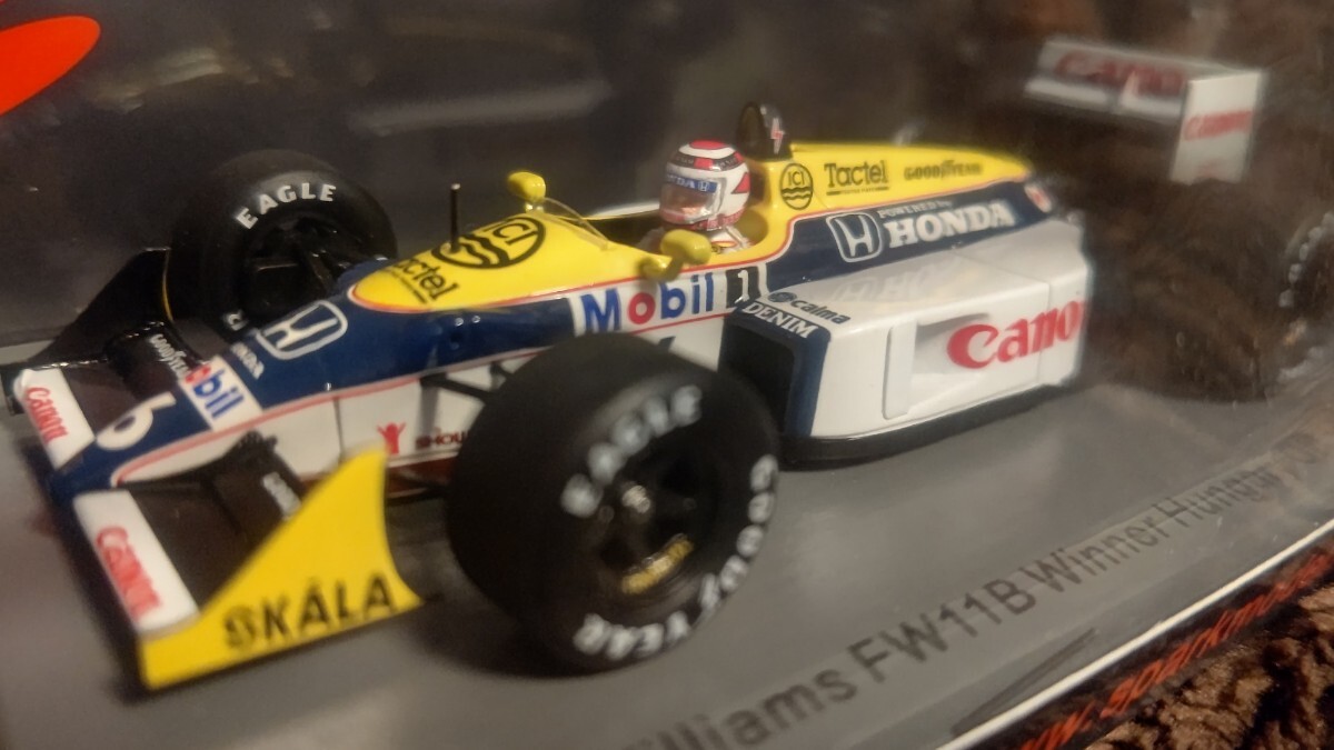 スパークモデル 1/43 ウイリアムズ・FW11B・ホンダ 1987年 ハンガリーGP優勝 ネルソン.ピケ spark Nelson.Piquet 1987 Williams・Hondaの画像1