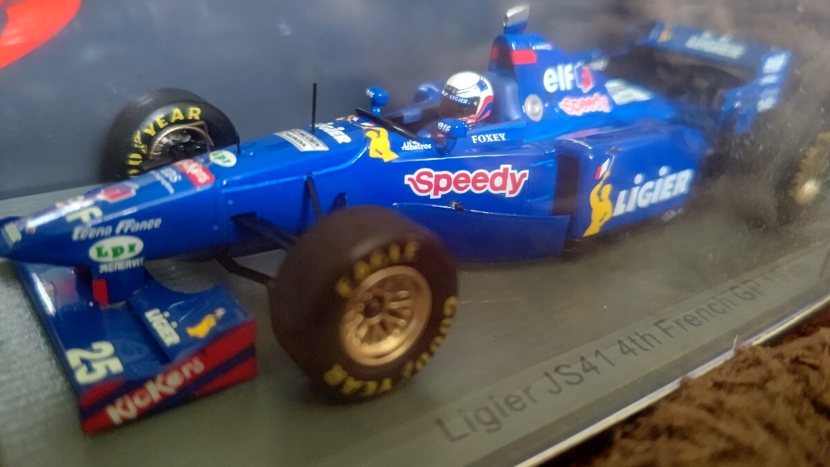 スパークモデル 1/43 リジェ・JS41・無限ホンダ 1995 フランスGP4位 マーティン.ブランドル spark Martin.Brundle Ligier・MUGEN Honda_画像1