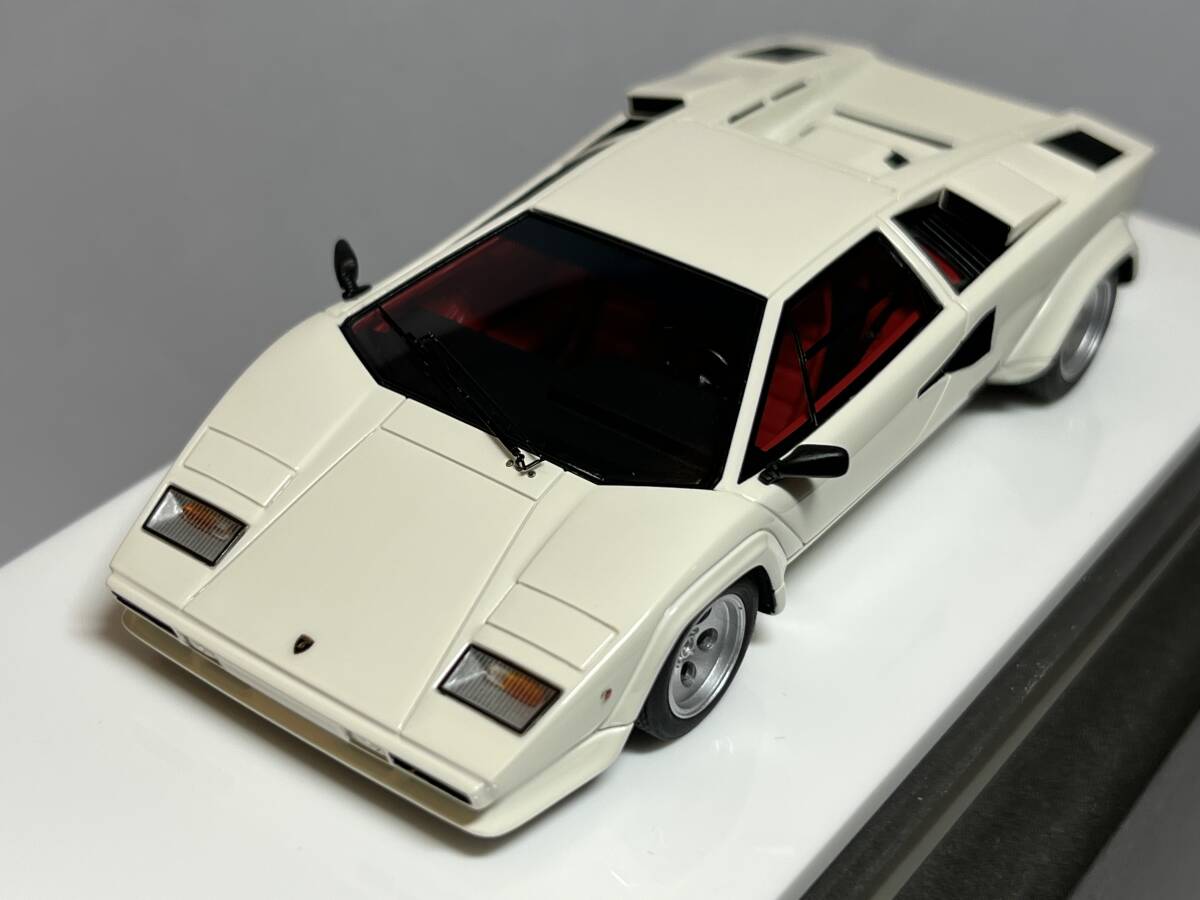 MAKE UP EIDOLON アイドロン 1/43 Lamborghini Countach LP5000 QV 1985 ランボルギーニ カウンタック LP5000 QV EM447B ホワイト 車体美品の画像2