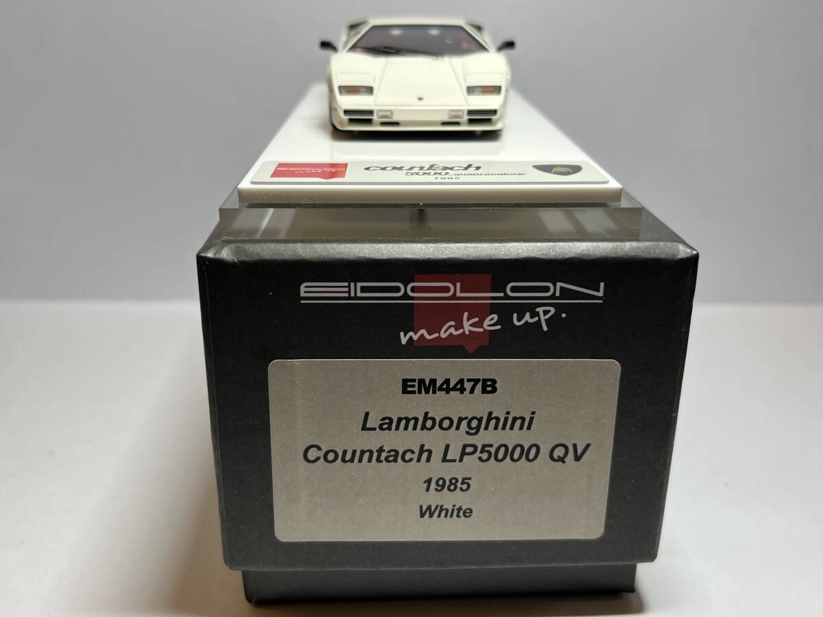 MAKE UP EIDOLON アイドロン 1/43 Lamborghini Countach LP5000 QV 1985 ランボルギーニ カウンタック LP5000 QV EM447B ホワイト 車体美品の画像9