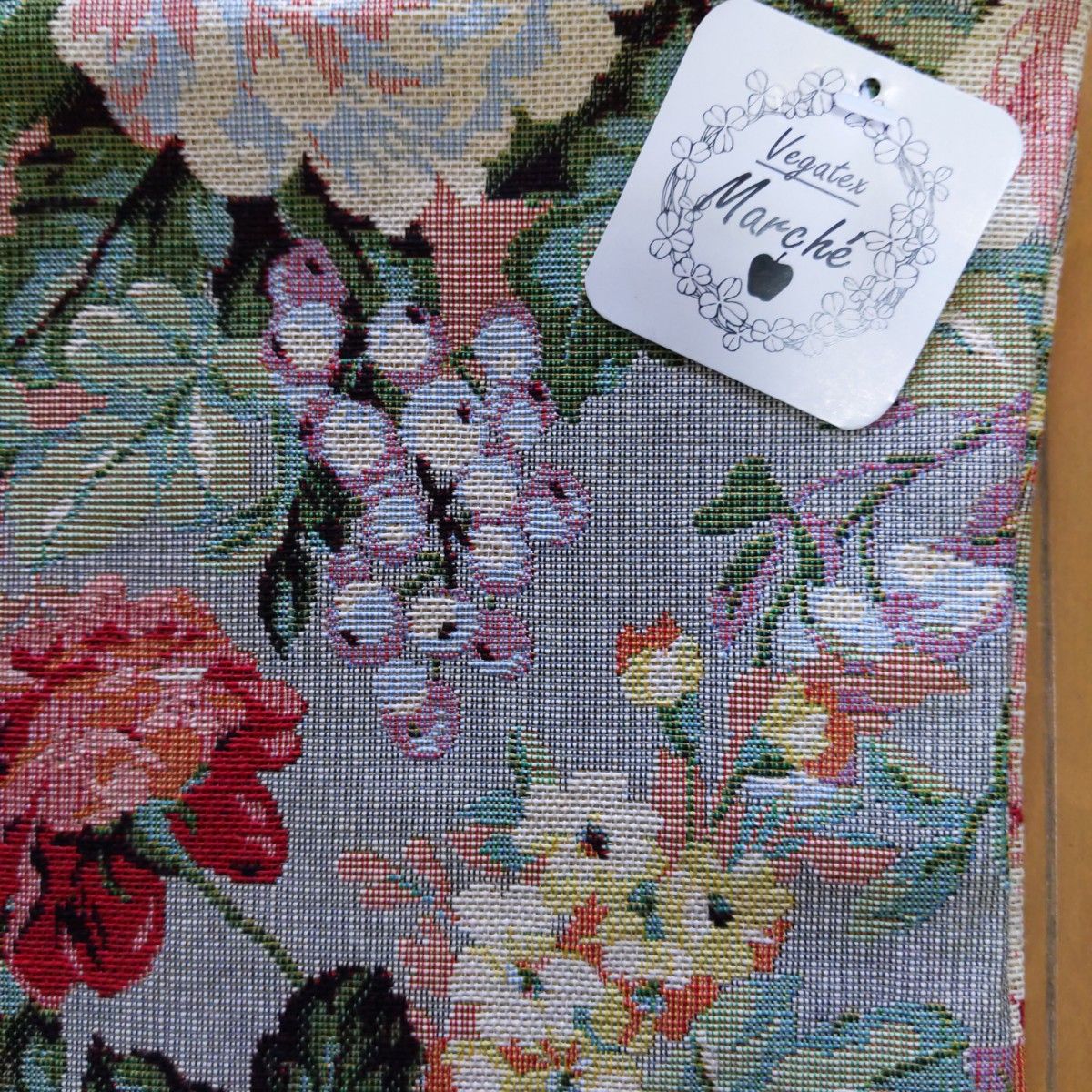 ベガテックスゴブラン織り 花柄クッションカバー 2枚セット