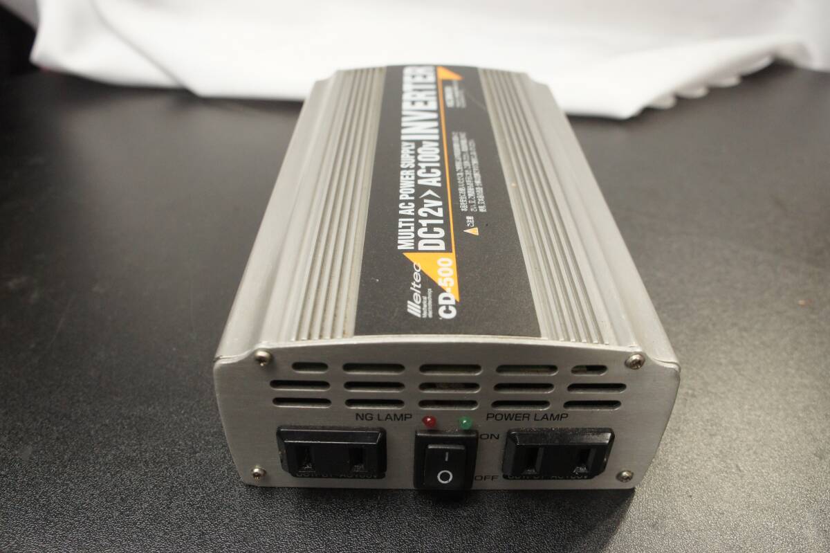 CD-500 インバーター Meltec 大自工業 DC/ACインバーター DC12V AC100V メルテック 難あり @5147s_画像6