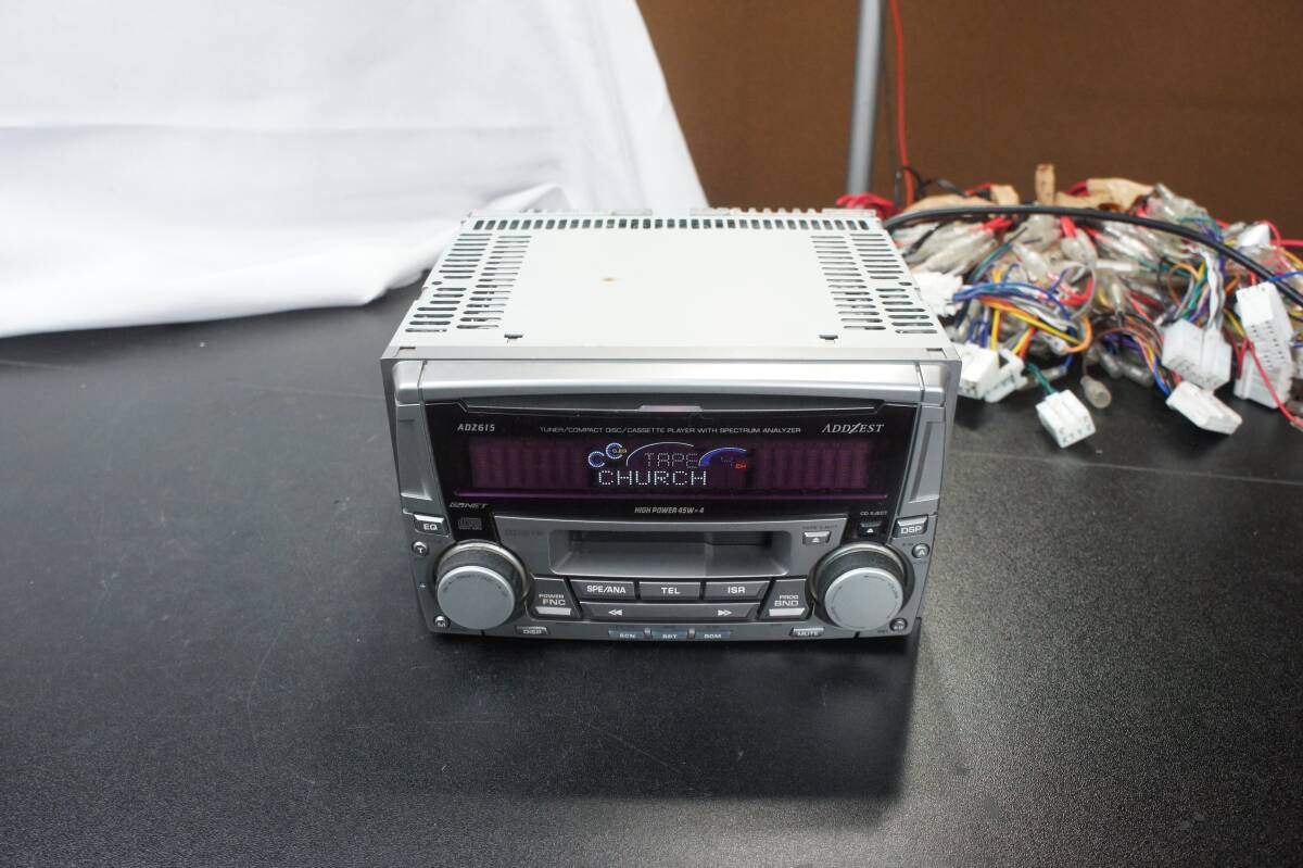 ADZ615 аудио ADDZEST 2DIN кассета CD AM FM Clarion фары PA-2400A Addzest clarion с дефектом @5144s