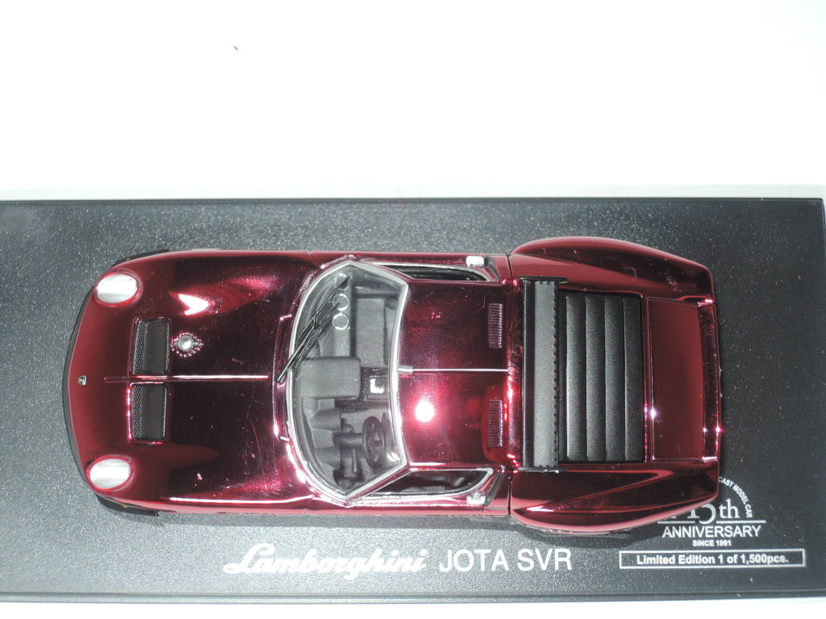 ☆超レア15th ANNIVERSARY ☆ KYOSHO 1/43 Lamborghini Jota SVR Chrome Red☆240210_画像8