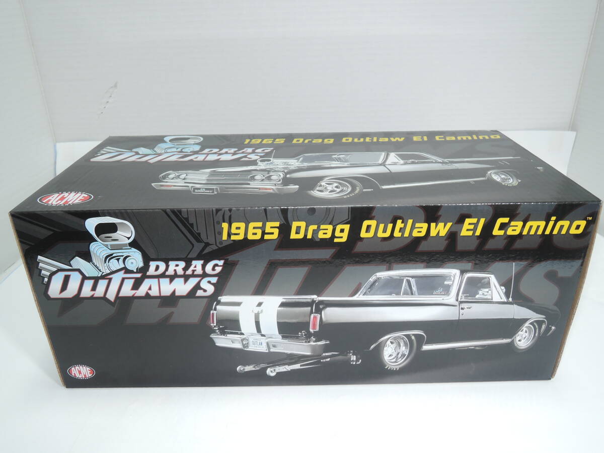 ☆1円始超レアACME 564台限定☆1/18 Drag Outlaws EL Camino 1965エルカミノ☆240331.の画像8