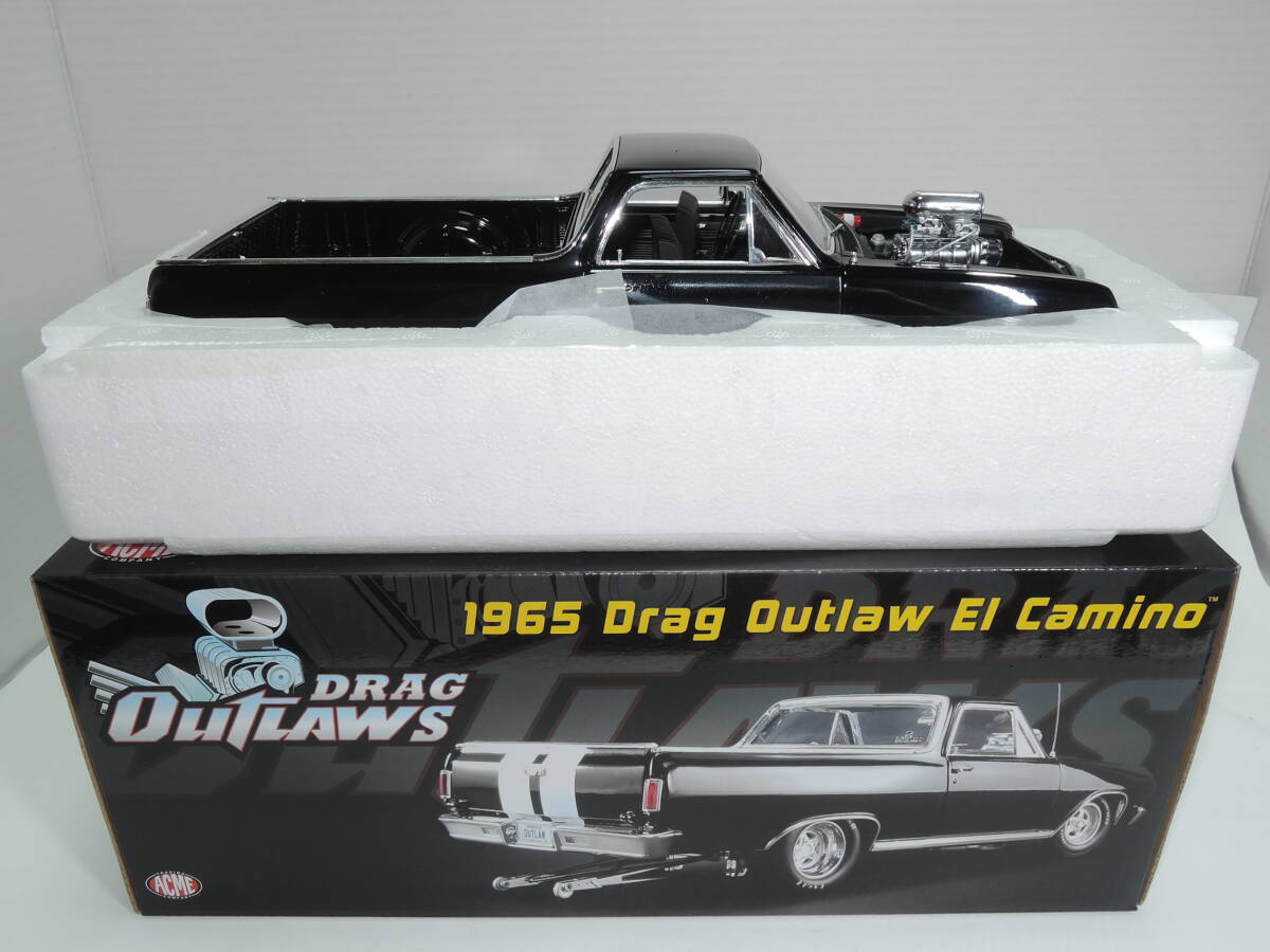 ☆1円始超レアACME 564台限定☆1/18 Drag Outlaws EL Camino 1965エルカミノ☆240331.の画像6