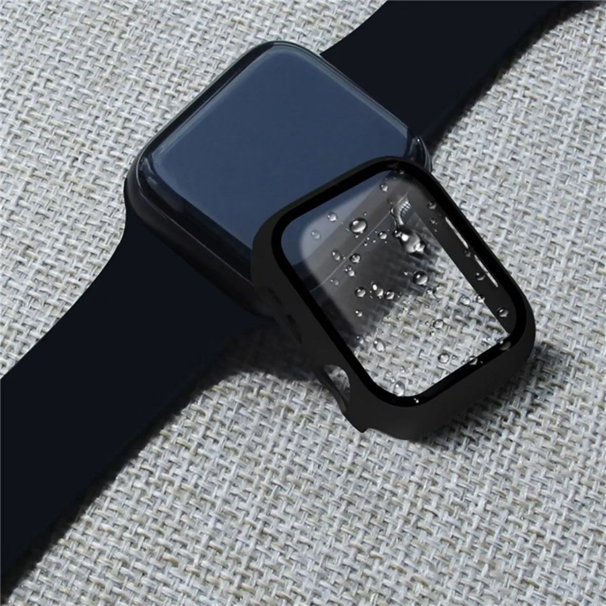★最新機種対応★ Apple Watch 45㎜ ミッドナイト ブルー カバー アップルウォッチ ケース  表面カバー 
