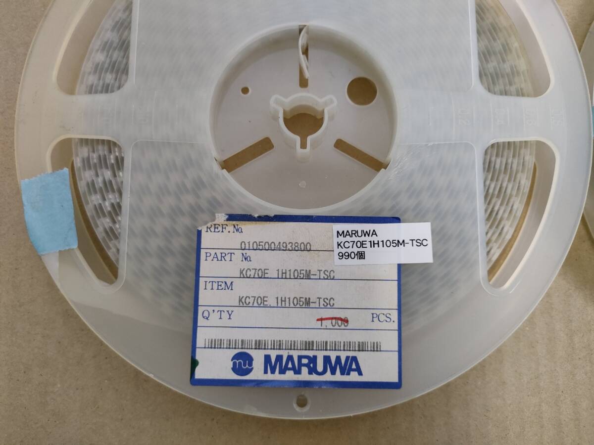 セラミックコンデンサ MARUWA KC70E1H105M-TSC 1800個 記す セラミックコンデンサ MARUWA KC70E1H105M-TSC 1800個 記す