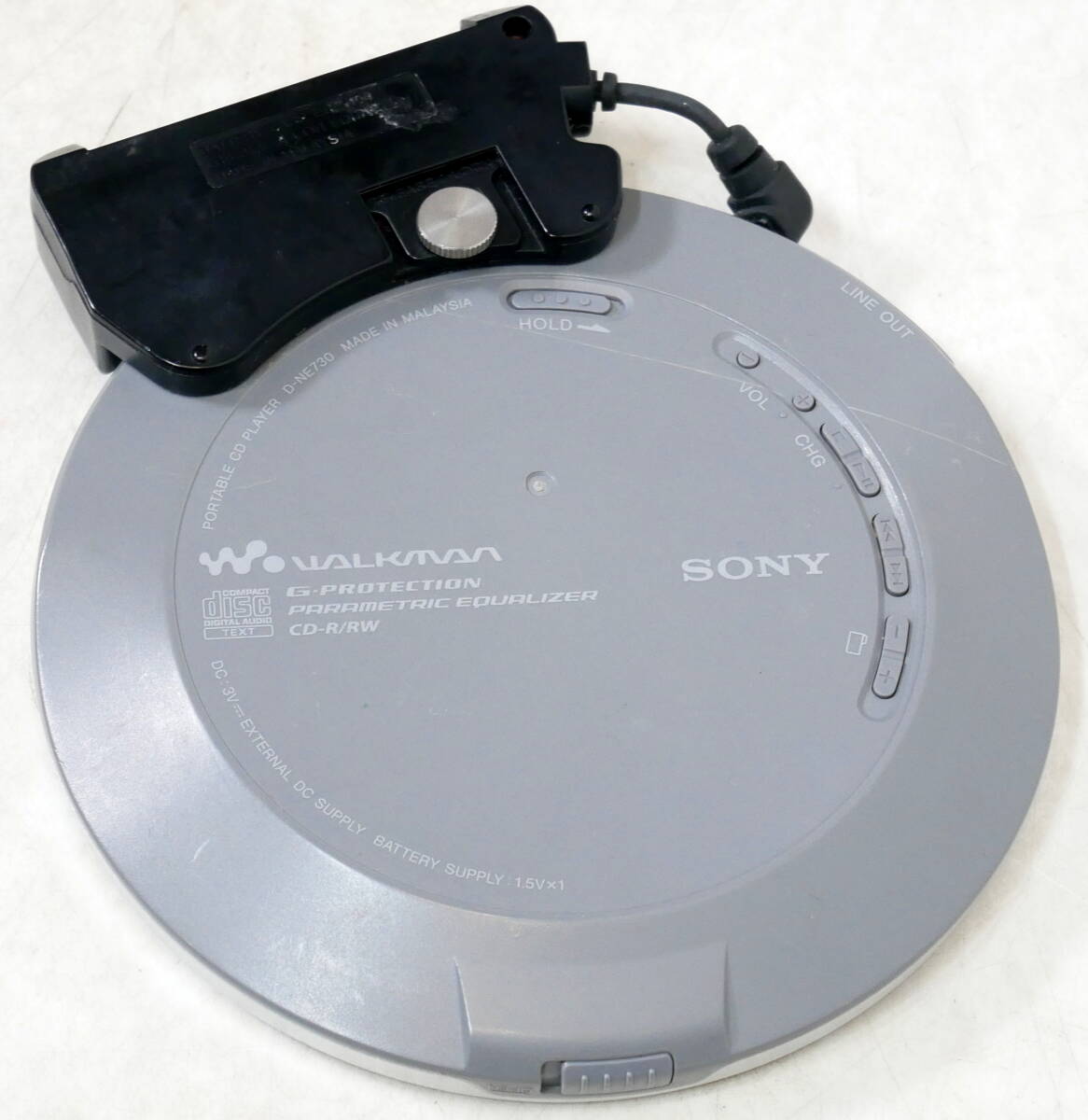 ▲(R604-E36)ジャンク SONY D-NE730 ソニー CDウォークマン WALKMAN CDプレーヤー MP3対応 ピンク_画像4