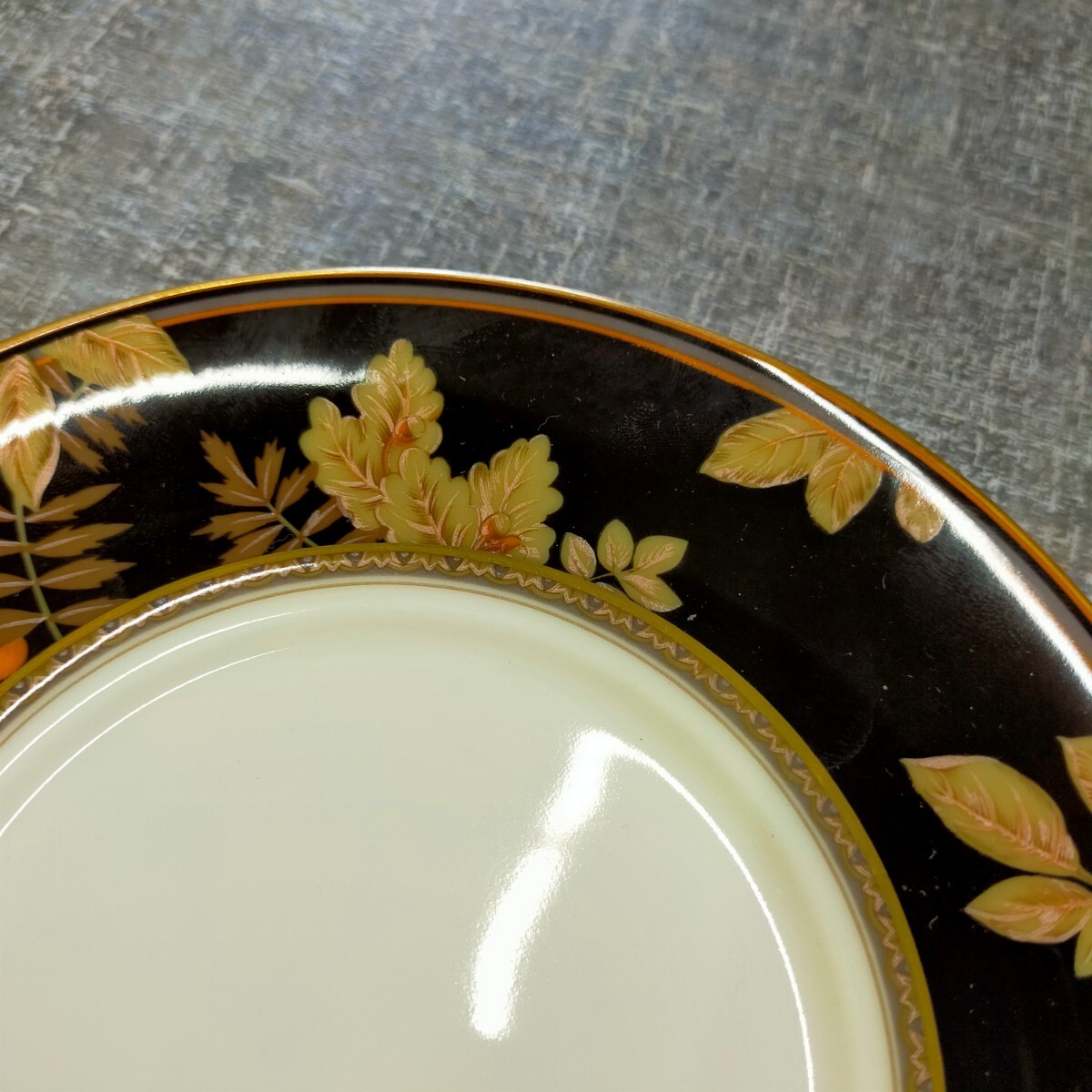 す1274 カップ&ソーサー MIKASA ミカサ 陶器 金縁 花鳥 色絵模様 金彩の画像10