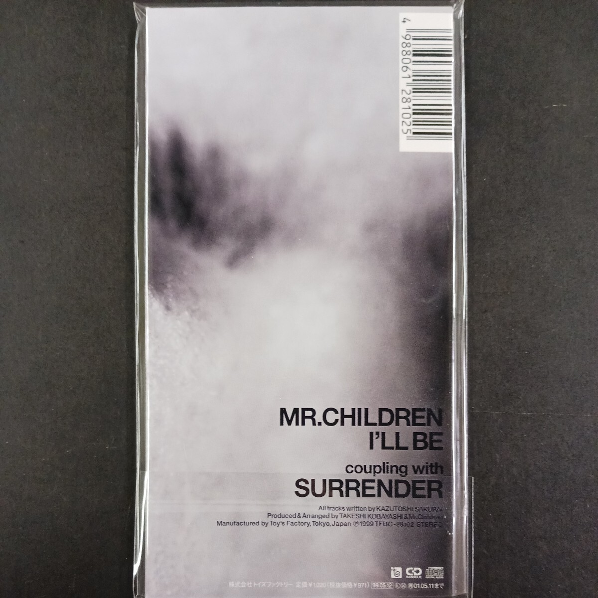 8cm 短冊CD】 Mr.Children シングルCD I'LL BE_画像2