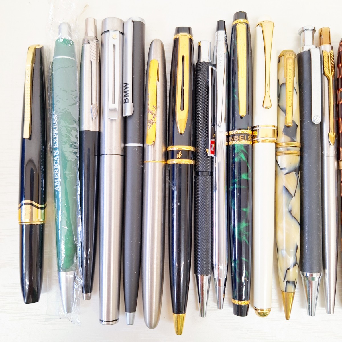 ④ 万年筆 ボールペン 24本 まとめ PLATINUM ペン先 14K 18K WATERMAN PARKER CROSS SHEAFFER GIVENCHY Sailor 他 文具 筆記具 ペン WK_画像2