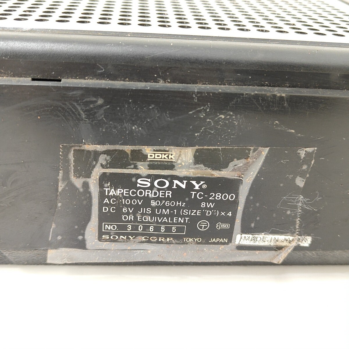 SONY ステレオ カセットコーダー TC-2800 ソニー デンスケ カセットレコーダー カセットデッキ 昭和レトロ テープ コーダー カセット SC_画像8