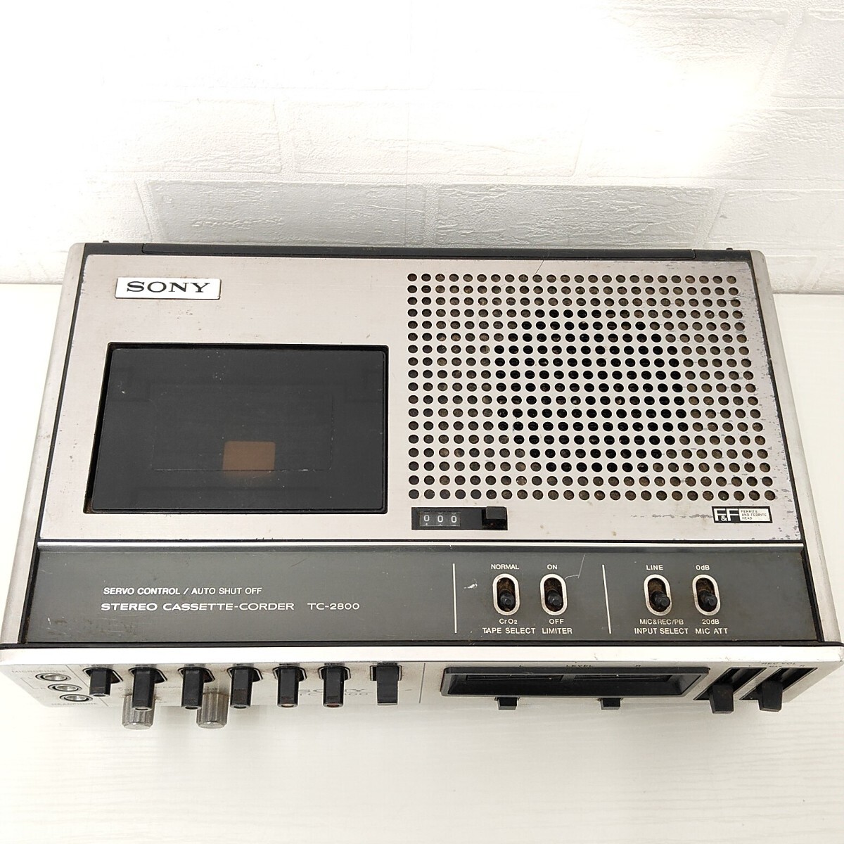 SONY ステレオ カセットコーダー TC-2800 ソニー デンスケ カセットレコーダー カセットデッキ 昭和レトロ テープ コーダー カセット SC_画像4