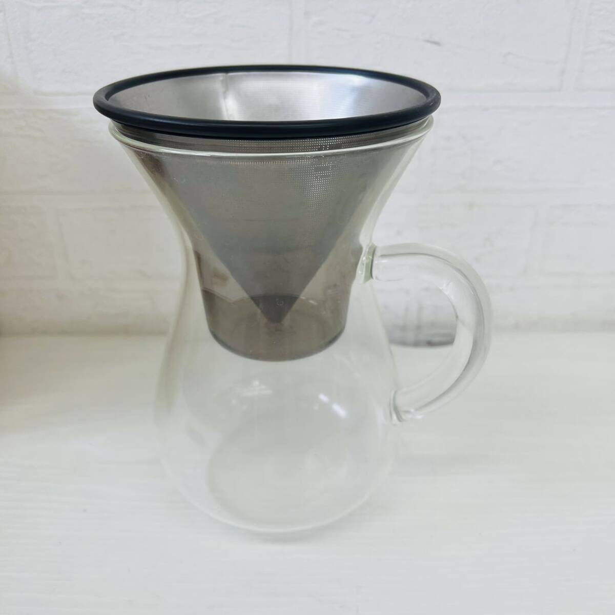 KINTO キントー Coffee carafe set cups コーヒー ドリッパー カラフェ セット 1100ml ステンレス ガラス フィルター ドリップ IH_画像2