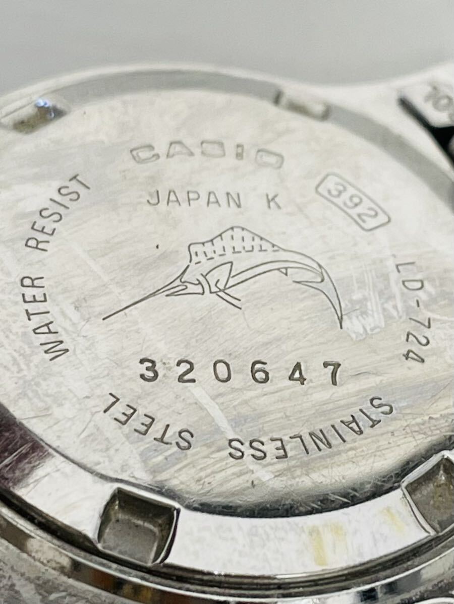 37 CASIO カシオ LD-724 レディース腕時計 腕時計 時計 ベージュ文字盤 3針 デイト表示 20気圧防水 金銀 ゴールドシルバー クォーツ QZ AT_画像6