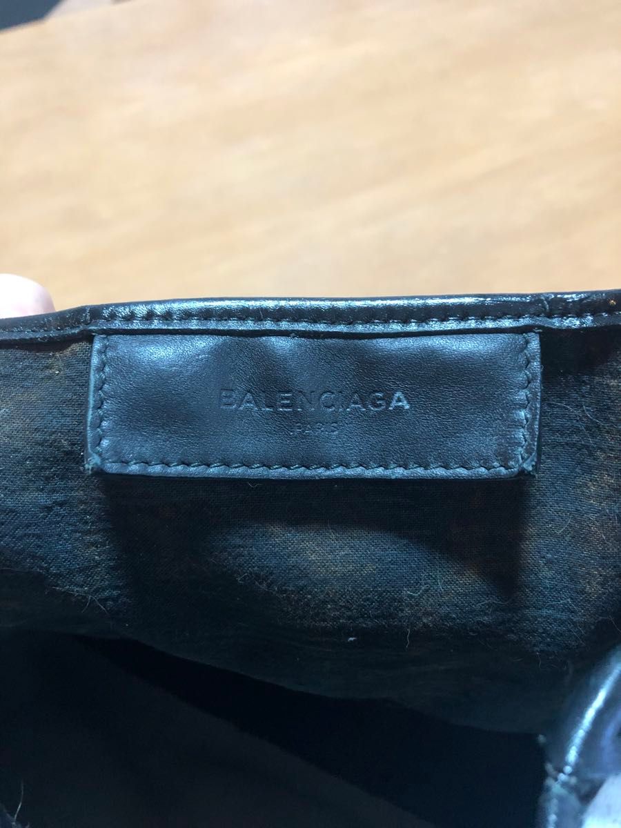 BALENCIAGA バレンシアガ キャンバス トートバッグ ネイビーカバスS ハンドバッグ カバス