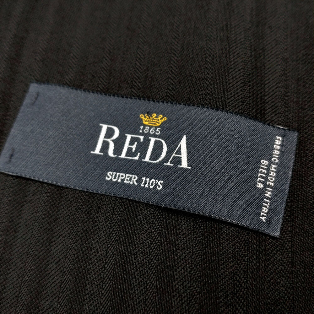  regular goods new goods REDA AB8 height 185cm waistline 92cm Italy made cloth Super110*s autumn winter spring 2 button shadow stripe redaLL-3L black black d459