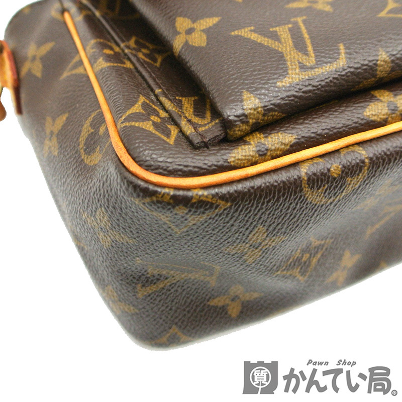 19244 LOUIS VUITTON【ルイ・ヴィトン】M51165 ヴィバシテPM モノグラム ショルダーバッグ 斜め掛け ブラウン レディース【中古】USED-AB_画像6