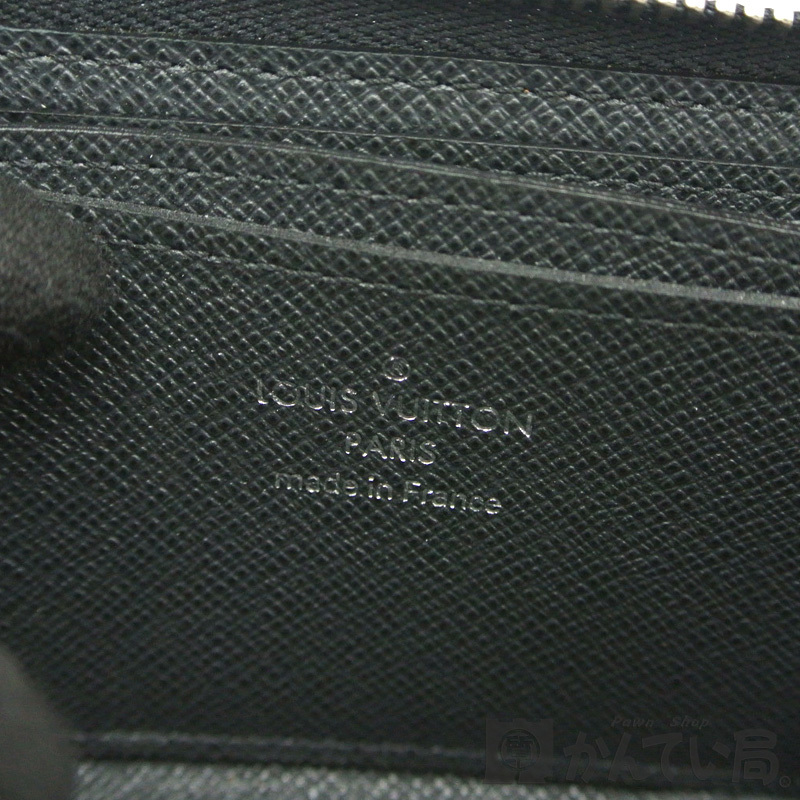 19257 LOUIS VUITTON【ルイ・ヴィトン】N30511 ジッピーコインパース コインケース 小銭入れ タイガ ノワール ブラック メンズ【中古】の画像8