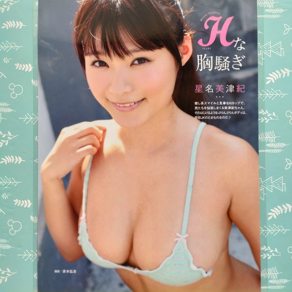 【Version4】ラミネート加工厚手 業務用 R2167 星名美津紀 佐山彩香 5p 切り抜き サイズ A4_画像1