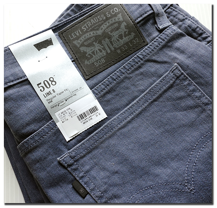 【未使用タグ付】リーバイス（Levis）LINE8「ストレッチ素材」ジーンズ　508　W33_画像10