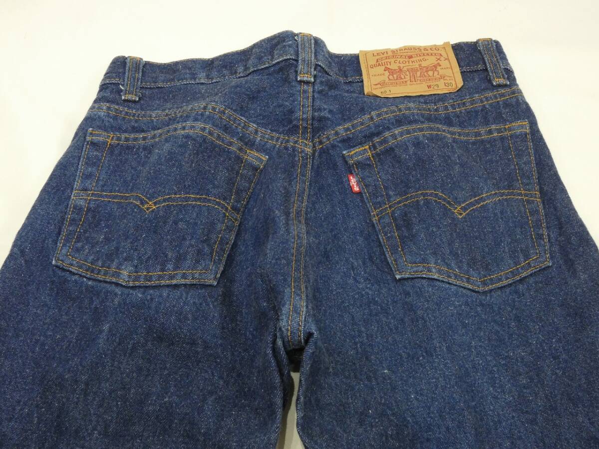 USA製 80s ビンテージ Levi's リーバイス 501 デニム パンツ ジーンズ 表記29×30 アメカジ アメリカンビンテージ ユニセックス Gパン_画像9