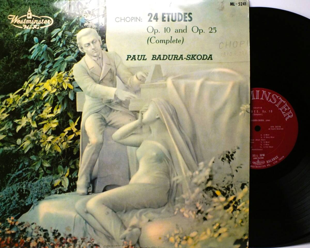 LP ML 5241 【ピアノ】パウル・バドゥラ・スコダ ショパン 練習曲 【8商品以上同梱で送料無料】の画像1