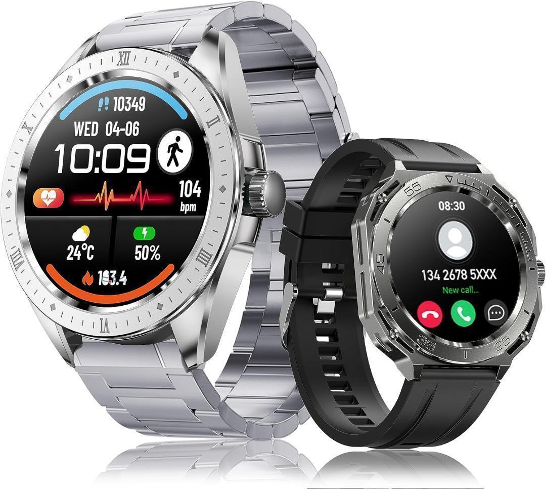 smart watch 1.39 -inch large screen [2 style / black * silver ]....