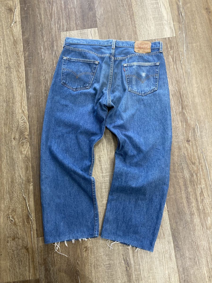 ビンテージ/米国製リーバイス501デニムジーンズ/刻印552スモールeW38Levi's即決_画像6