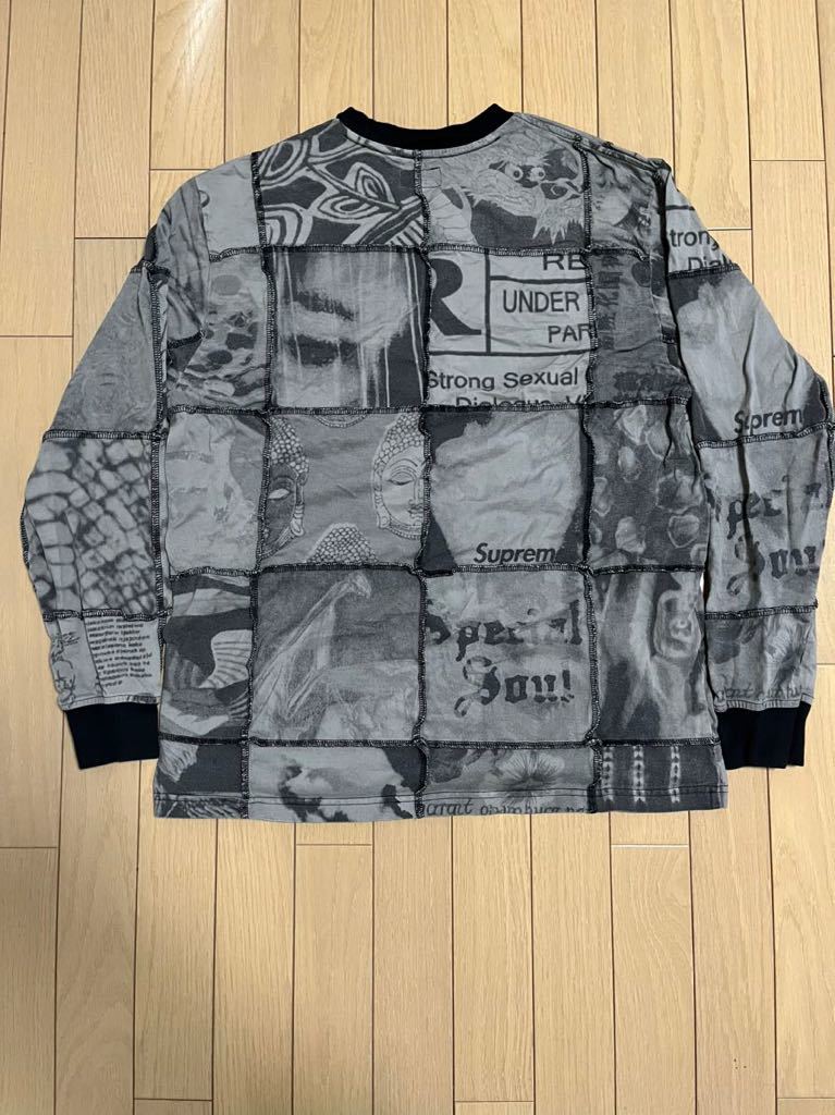 Supreme 21SS Mosaic Patchwork L/S TOP Mサイズ シュプリーム モザイクパッチワーク長袖Tシャツ_画像2