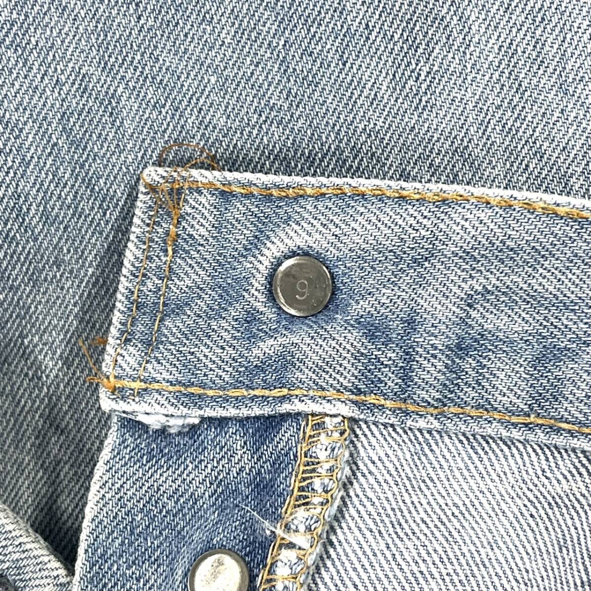 70’s ヴィンテージ◎【Levi’s501】リーバイス 66後期 赤耳 ジーンズ デニム パンツ USA製 当時物 オリジナル アメカジ古着 ｗ30/Y5398j_画像9