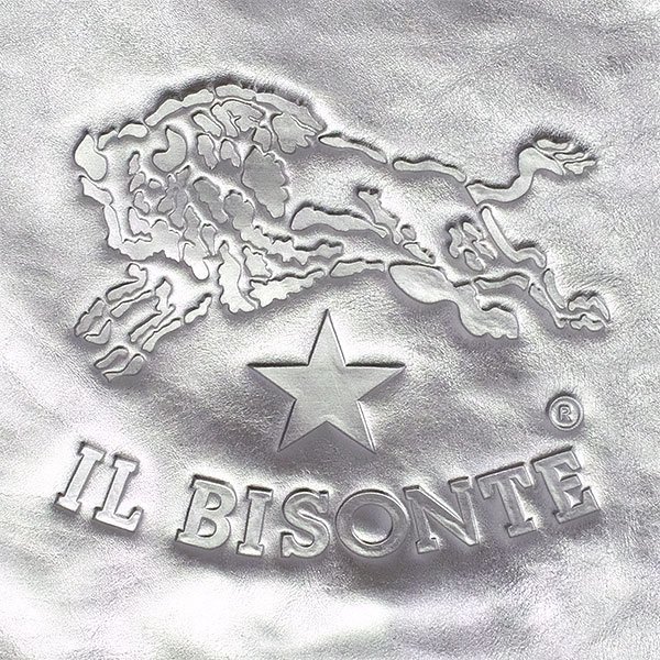 【送料無料】【本物】IL BISONTE★イルビゾンテ★ショルダーバック★レザー★シルバー★クロスボディ★ユニセックス★ロゴ★シンプル★革★_画像8