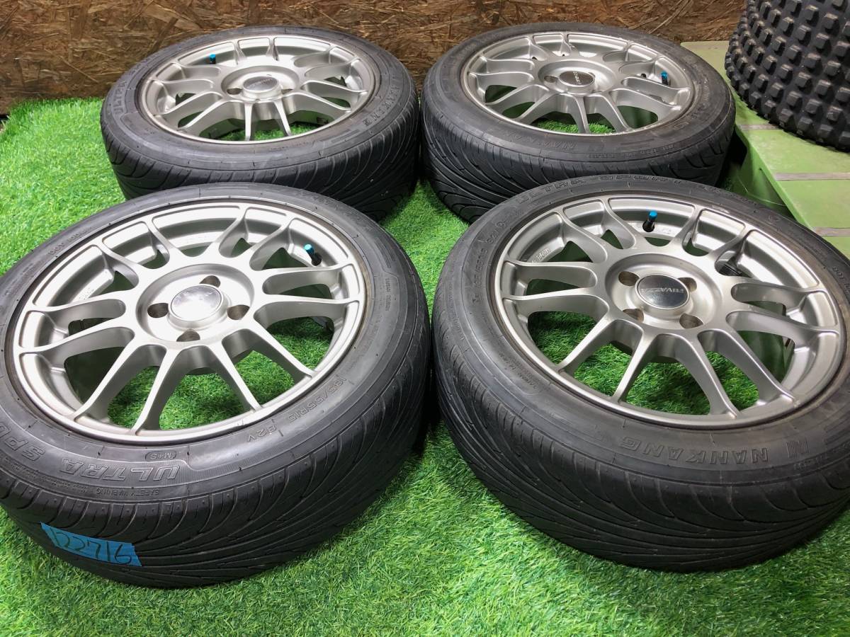 ENKEI RIVAZZA × 185/55R15 PCD100 4穴 bB パッソ ラウム フィット ノート マーチ デミオ ベリーサ コルト デックス スイフト クー ブーン_画像2