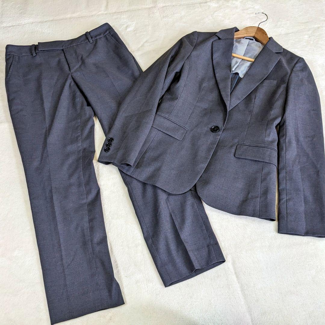 【スーツカンパニー】スーツ　パンツ　セットアップ　38　M　グレー ストレッチ　 自宅洗濯可能　就職活動　ビジネス　入学式