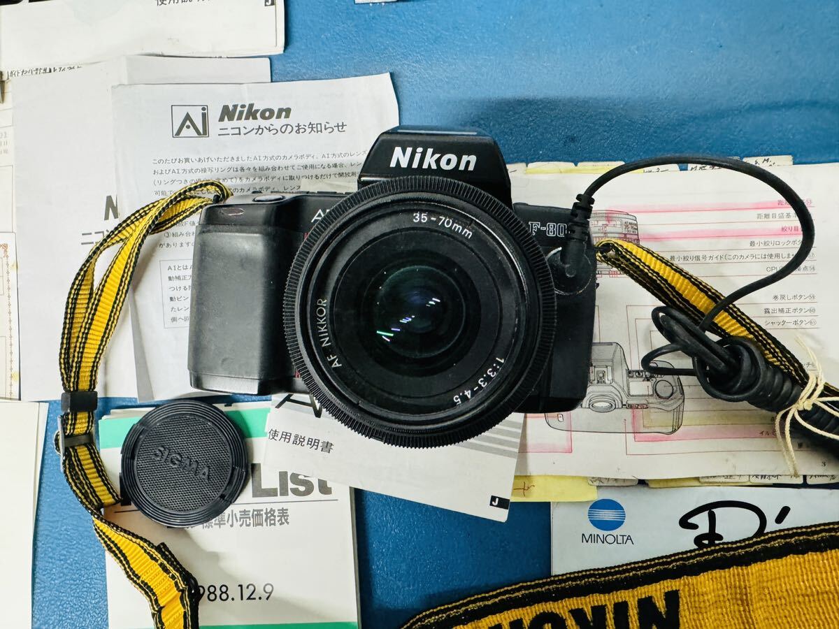 全国配送無料 昭和レトロ Nikonニコン 一眼レフ カメラ F-801 全国配送無料 昭和レトロ Nikonニコン 一眼レフ カメラ F-801