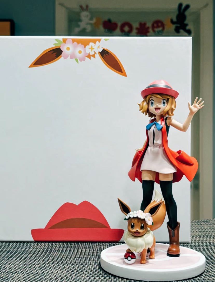 Pokemon ポケモン フィギュア　セレナとイーブイ　ガレージキット　数量限定 完成品１／8スケール_画像2