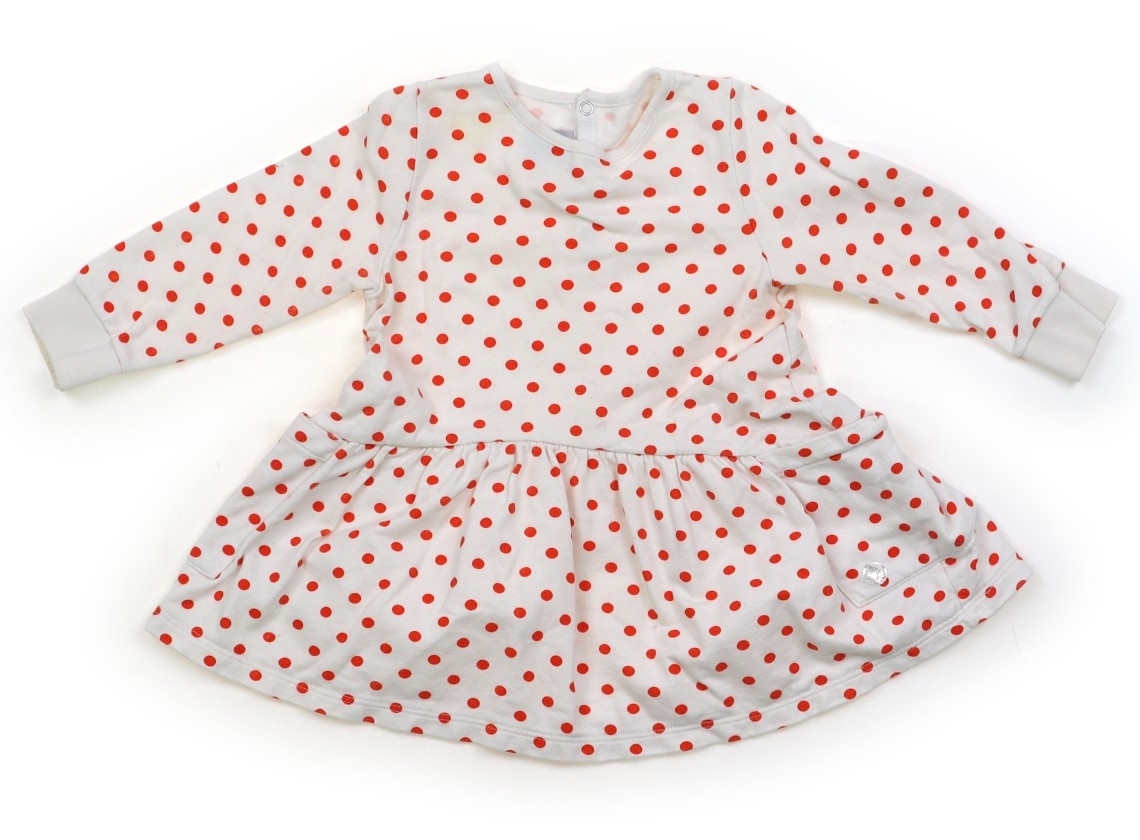 プチバトー PETIT BATEAU ワンピース 70サイズ 女の子 子供服 ベビー服 キッズ_画像1