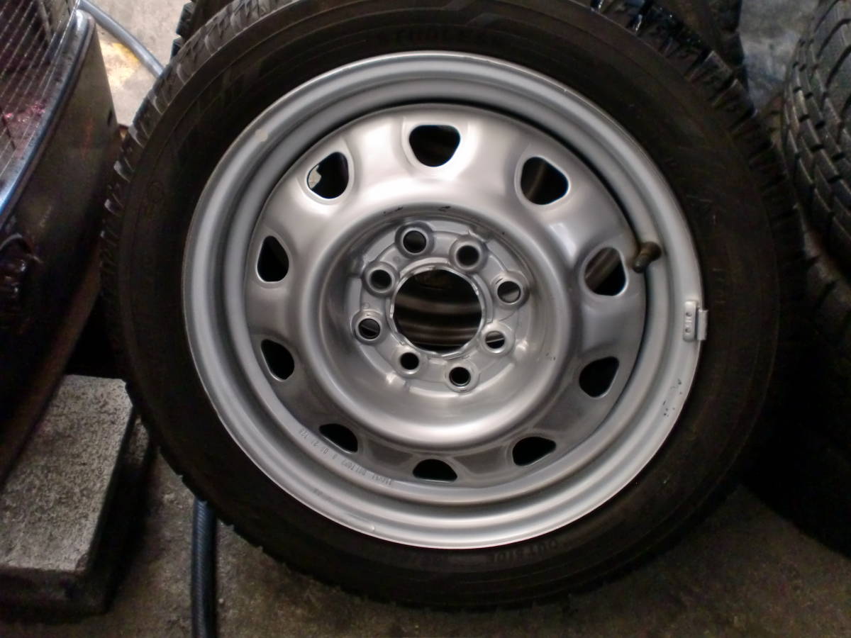 マルチ4穴　社外鉄ホイール　14×5　PCD100/114.3　+38★スタッドレス　165/55R14　4本＃中古美品のホイール_画像3