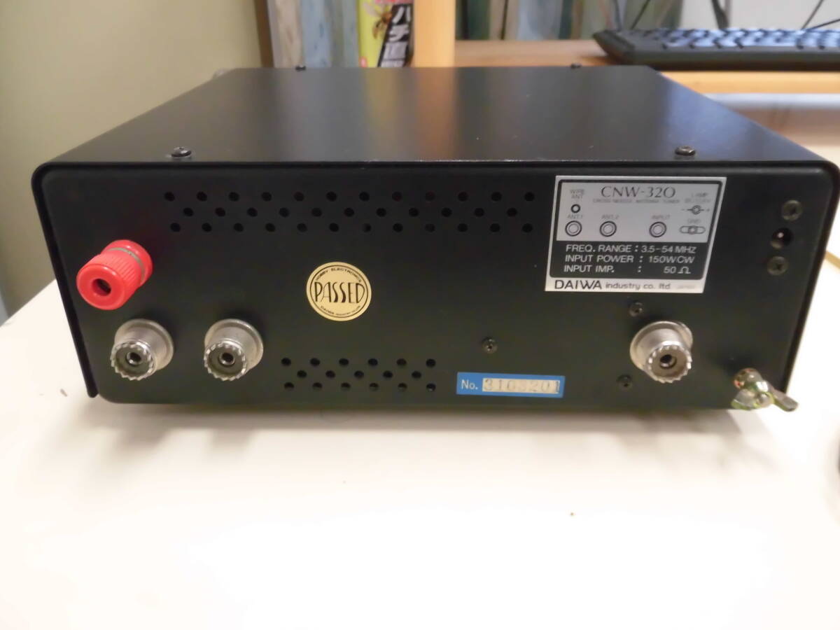 ダイワ CNW-320 3.5Mhz ～50Mhz アンテナチューナー クロスパワー＆SWR計 簡易動作確認済みの画像5