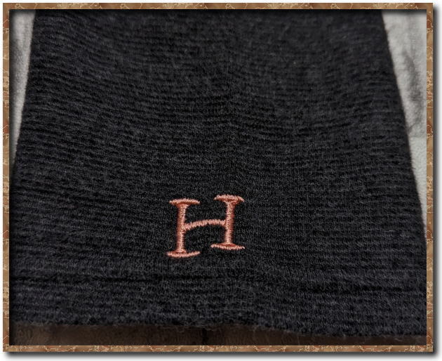 ☆HR MARKET　ハリウッドランチマーケット　刺繍入り7分袖カットソー　濃グレー☆_画像4