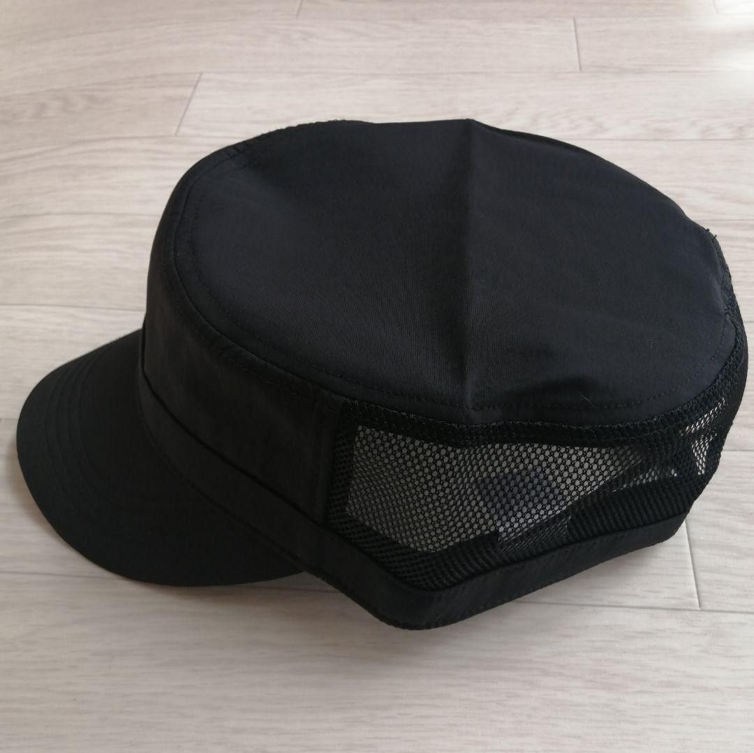 新品 ワークメッシュブラック超大きい ワークキャップ特大帽子 帽子2XLメッシュ生地オシャレワークキャップ