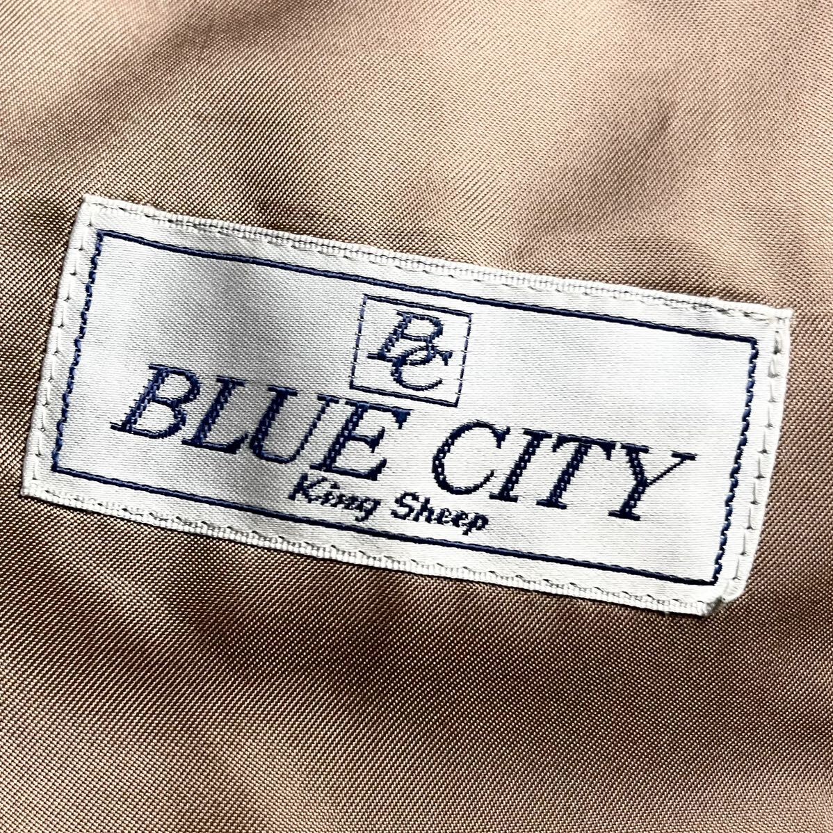 【紳士の嗜み】 BLUE CITY ブルーシティ ヘリンボーン テーラードジャケット ブレザー ジャケット 2B メンズ ベージュ L相当の画像4